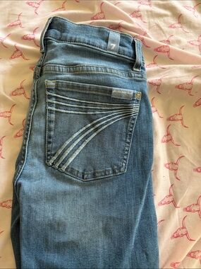 7 for all mankind light wash jeans